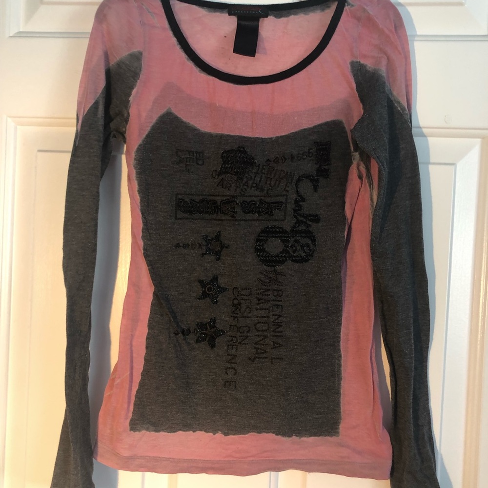 Unique top- hand-dyed and beaded.